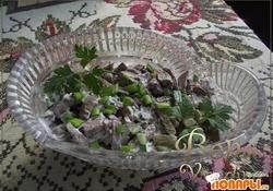 Рецепт: Салат с печенью