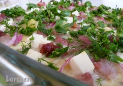 Рецепт: Картофель, запеченный в омлетной массе