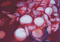 Редиска под лимоном