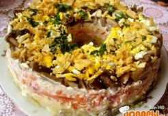 Салат "Грибное колечко"