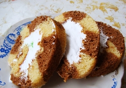 Рецепт: Рулет "зебра"