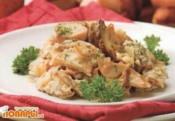 Грибы в сметане