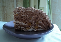 Шоколадно-лимонный торт