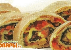 Рецепт: Рулет с овощами