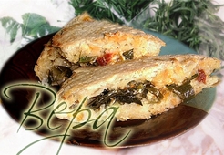 Пирог с луком пореем