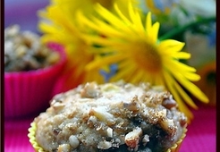 Маффины с ревенем и грецкими орехами