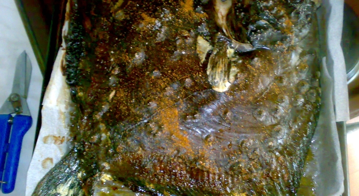 Камбала запечённая 