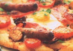 Рецепт: Пицца «Английский завтрак»