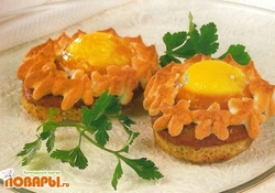 Рецепт: Бутерброды "Солнышко"