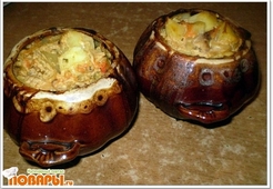 Картошка в горшочках 