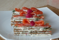 Башенки из хрустящих хлебцев