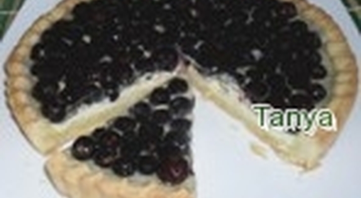 Открытый смородиновый пирог