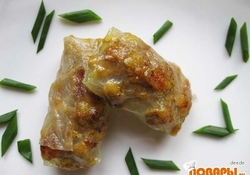 Рецепт: Курица карри в рисовых блинчиках