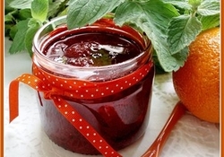 Рецепт: Клубничный джем с апельсином