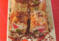 Рецепт: Сладкий ролл с фруктами