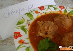 Рецепт: Харчо с курицей