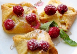 Рецепт: Кармашки с творогом 