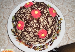 Рецепт: Торт "Кучерявый пинчер"