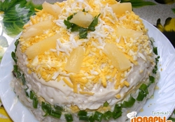 Рецепт: Салат с курицей и ананасом