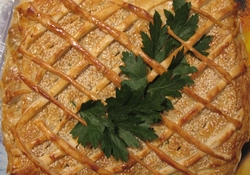 Рецепт: Курник с куриным мясом, морковью и картофелем