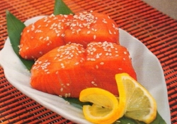 Рецепт: Лосось-гриль с соусом терияки