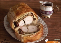 Рецепт: Рулет "Веллингтон" с индейкой