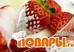 Рецепт: Клубника со сливками