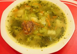 Рецепт: Суп с капустой брокколи