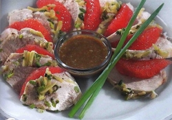 Рецепт: Куриное филе с кунжутным соусом  