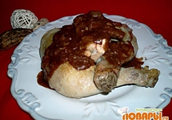 Рецепт: Курица в шоколаде