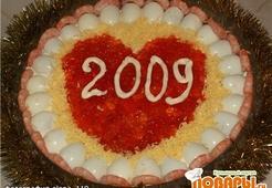 Салат "Креветки под шубой"