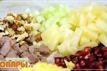 Шаг 4: - селеру порезать мелкими кубиками