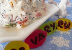 Салат "Фруктовый сугроб" 