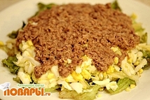 Шаг 13: - Рыбную консервированную смесь (можно …