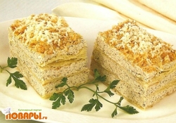 Рецепт: Торт с грибным кремом