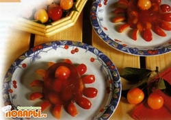 Рецепт: Желе с вишневым ликером 