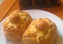 Рецепт: Утренние фаршированные булочки