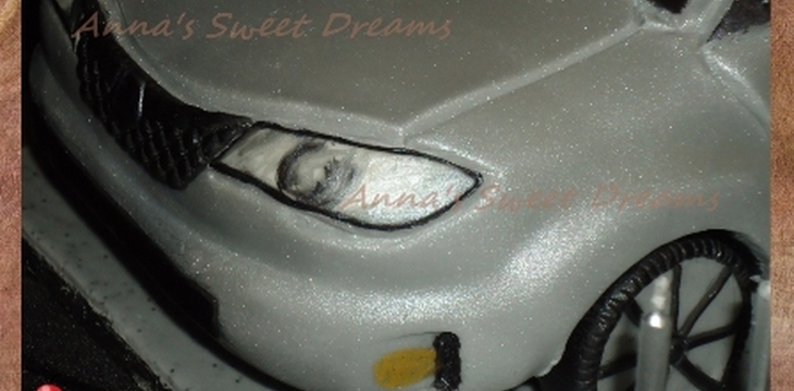 Шаг №18 МК Торт Автомобиль Subaru