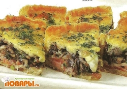 Рецепт: Пирог с грибами
