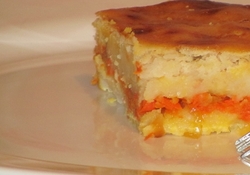 Рецепт: Запеканка из фасоли с морковью