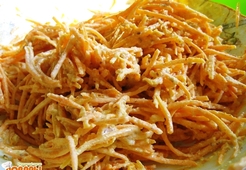 Салат из морковки с грецкими орехами