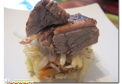 Пекинская утка с квашенной капустой