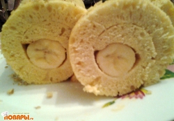 Рецепт: Банановый рулет