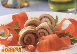 Рецепт: Рулетики из свинины