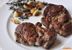 Рецепт: Стейк свиной за 15 минут