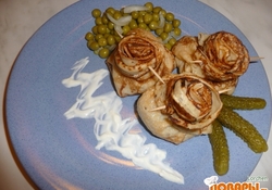 Рецепт: Блинчики с мясом