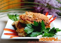 Рецепт: Котлеты-оладьи из свинины с овощами