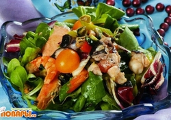 Рецепт: Теплый морской микс по-алжирски  