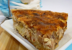 Киш с курицей и сыром