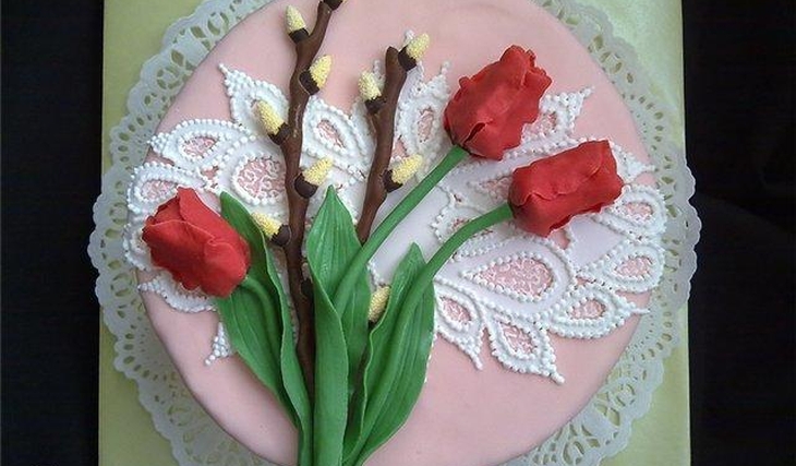 МК Как сделать веточку вербы от Timonich